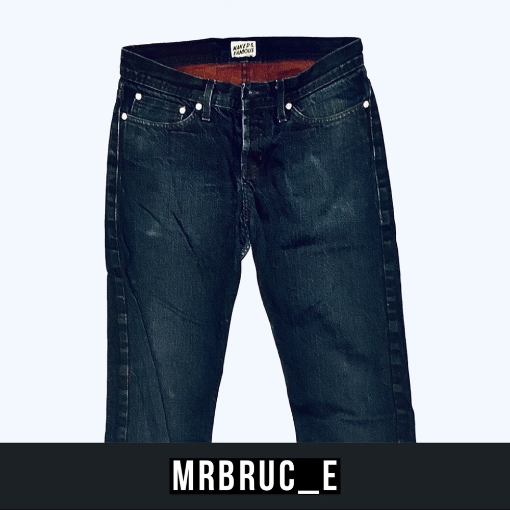 Naked & Famous Weird Guy Red Weft Selvedge Jeans